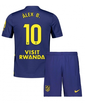 Billige Fotballdrakt Atletico Madrid Alex Baena #10 Replika Bortedraktsett Barn 2025-26 Kortermet (med bukser)